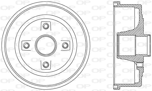 OPEN PARTS Тормозной барабан BAD9061.30